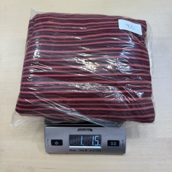 Marine Layer Medium Lexi Rib Daytime Midi Dress in Ruby Wine Multi Stripe - Picture 2 of 11